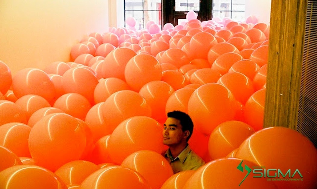 Balões na Sala